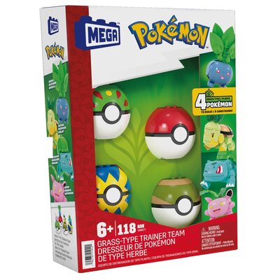Mega Pokemon Drużyna Typu Trawiastego