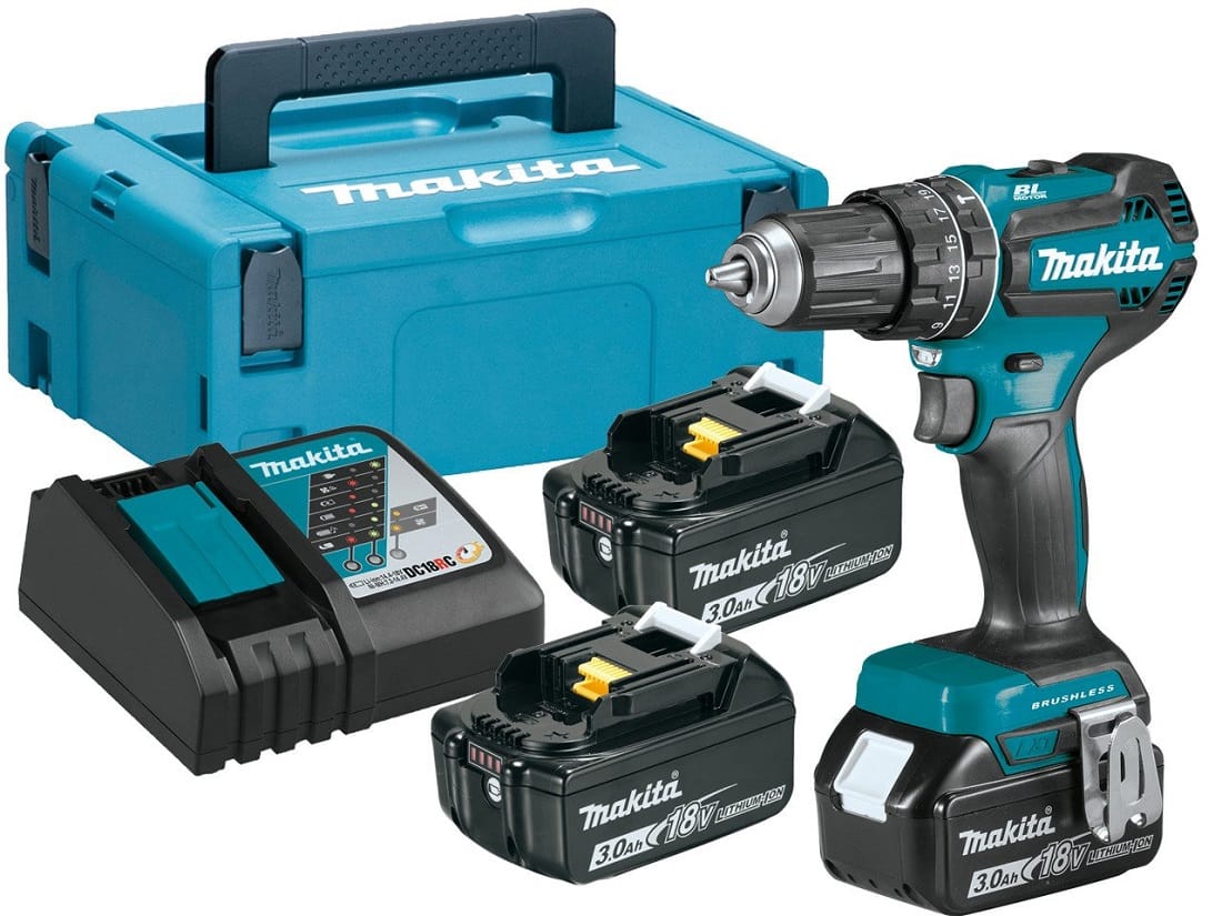 Makita DHP485RF3J BLDC 18V 3*3Ah