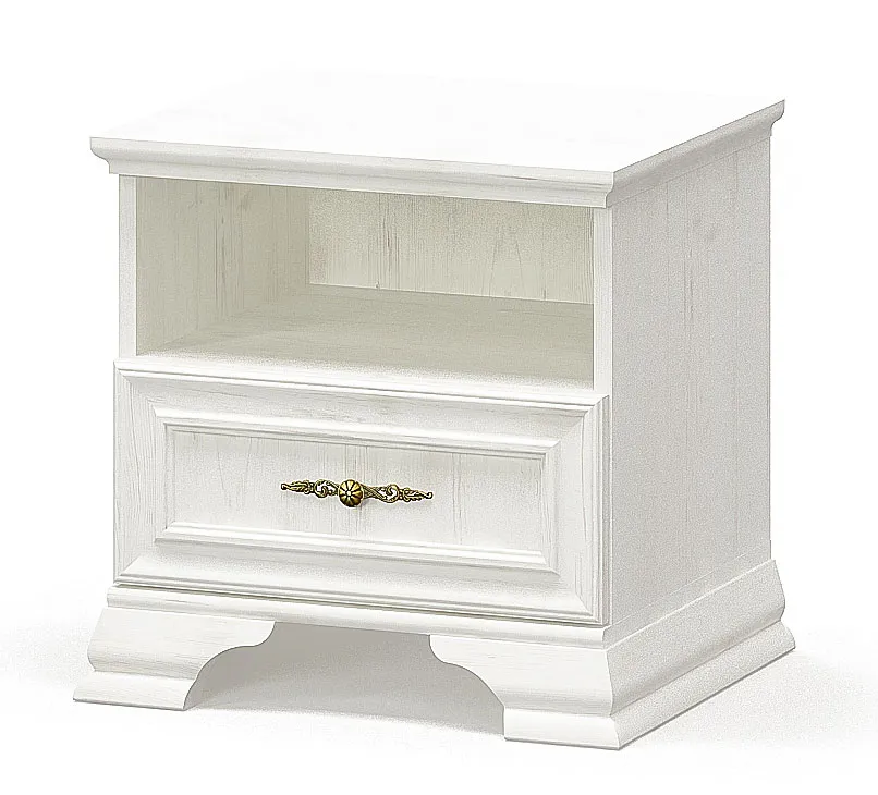 Biała szafka nocna z szufladą C4-E52