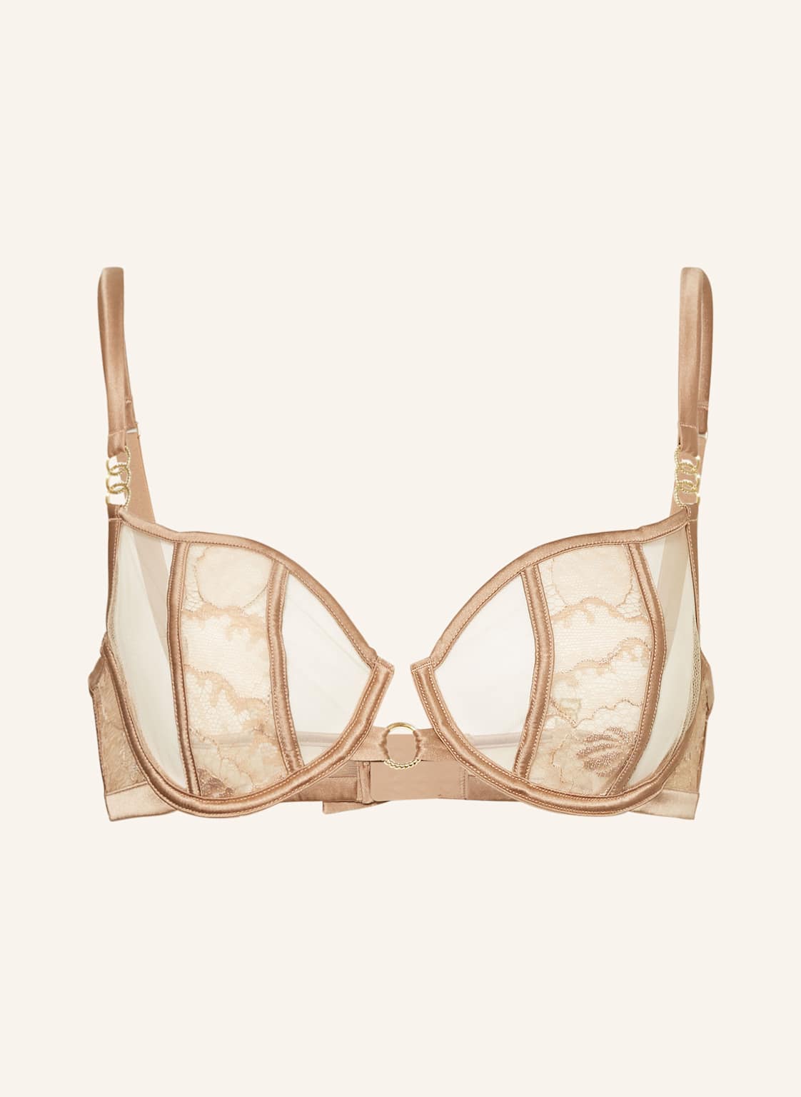 Livy Biustonosz Balkonetka Adorn Z Jedwabiu beige