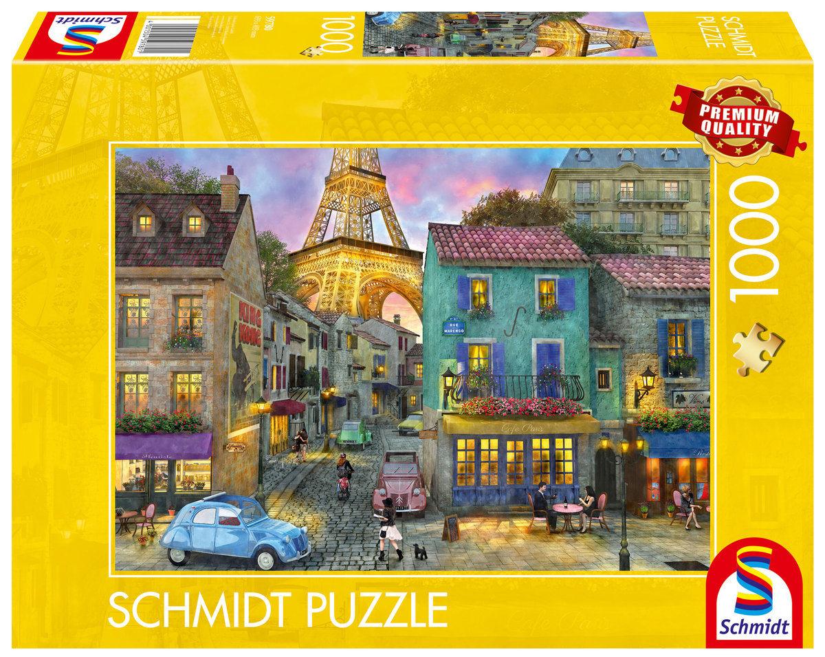 Puzzle, Ulice Paryża / Francja, 1000 el.
