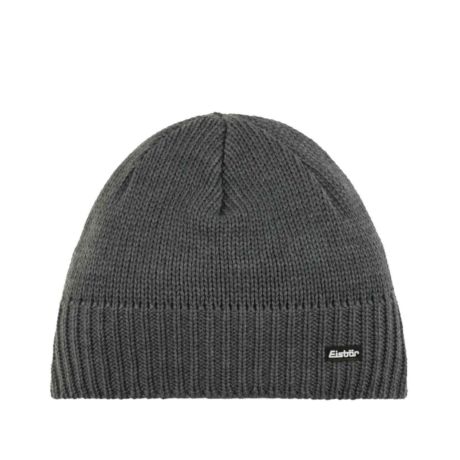 Czapka z wełną merino unisex Eisbar Trop MU antracite - ONE SIZE