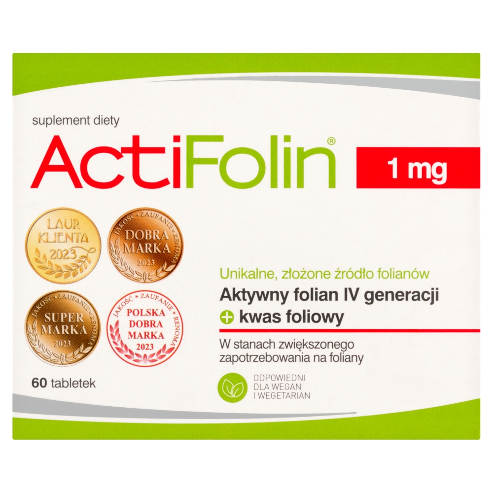Actifolin 1 mg Tabletki powlekane