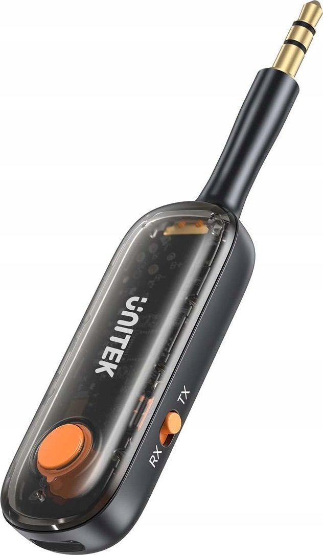 Adapter bluetooth Unitek UNITEK 2w1 Adapter Bluetooth 5.3 nadajnik/odbiornik audio zasięg 10m czarny