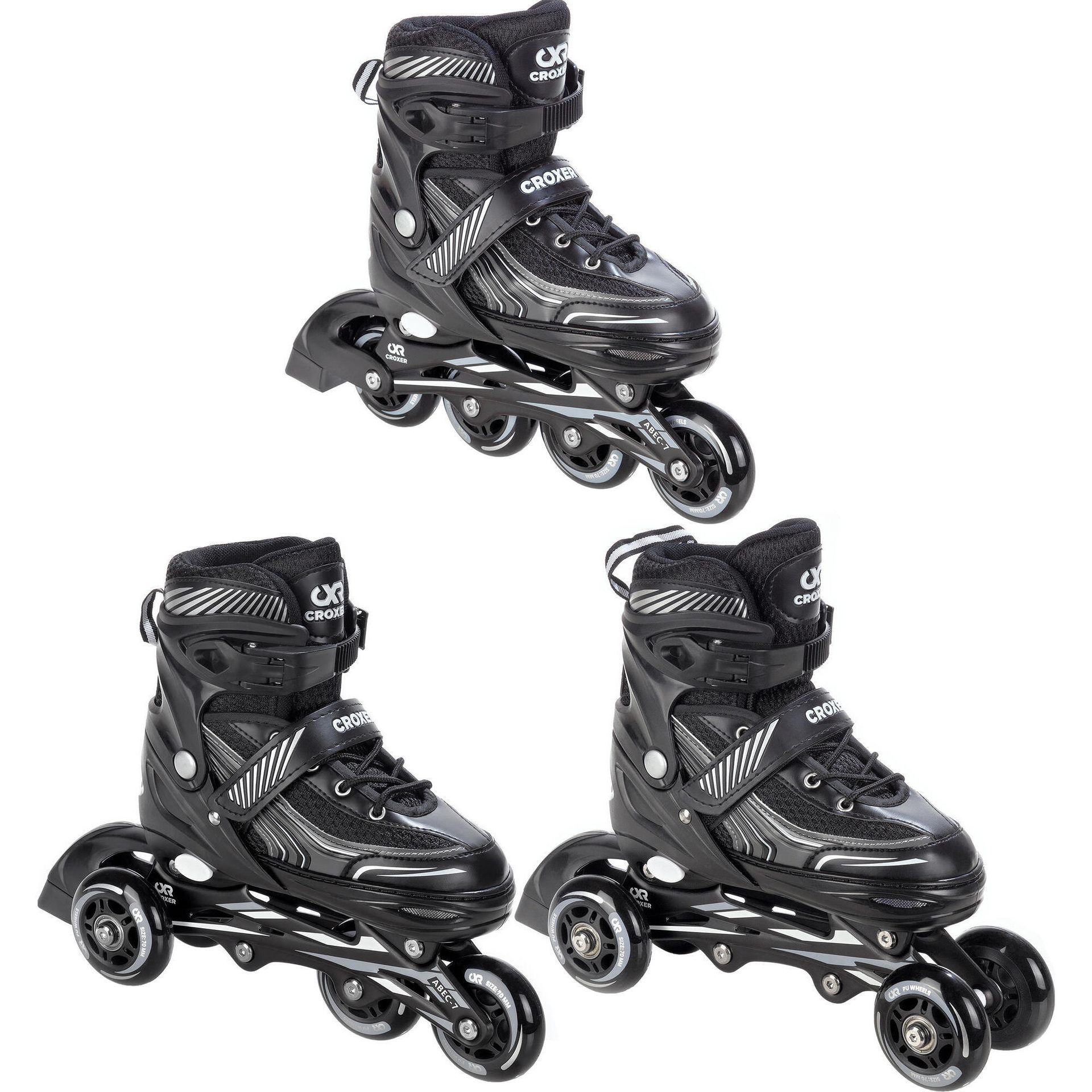 Rolki-Wrotki 3w1 Croxer Optima Black 35-38