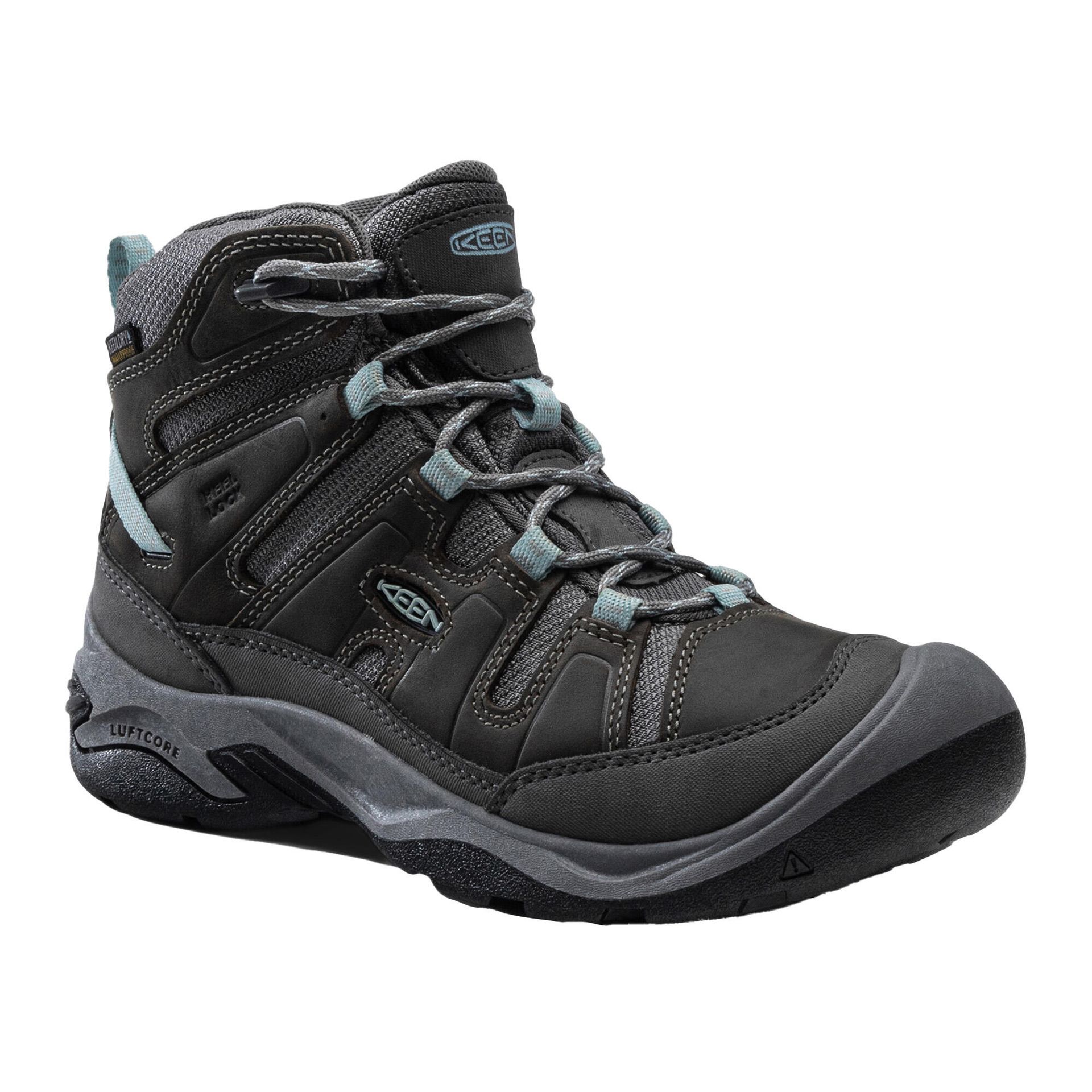 KEEN Damskie buty trekkingowe Circadia Mid, Stal szara chmura niebieski, 37 EU