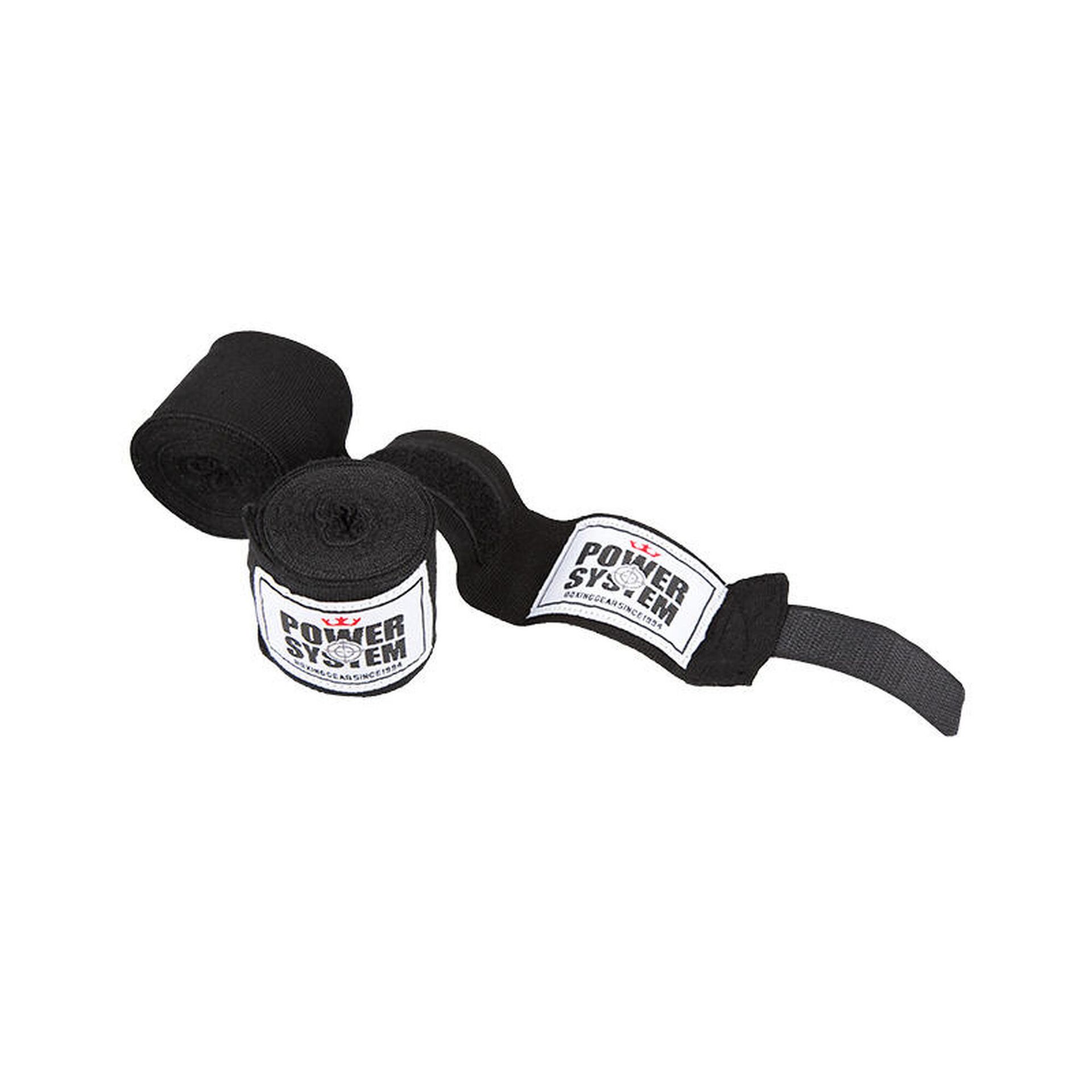 Bandaż na nadgarstek Power System  Boxing Wraps Czarny