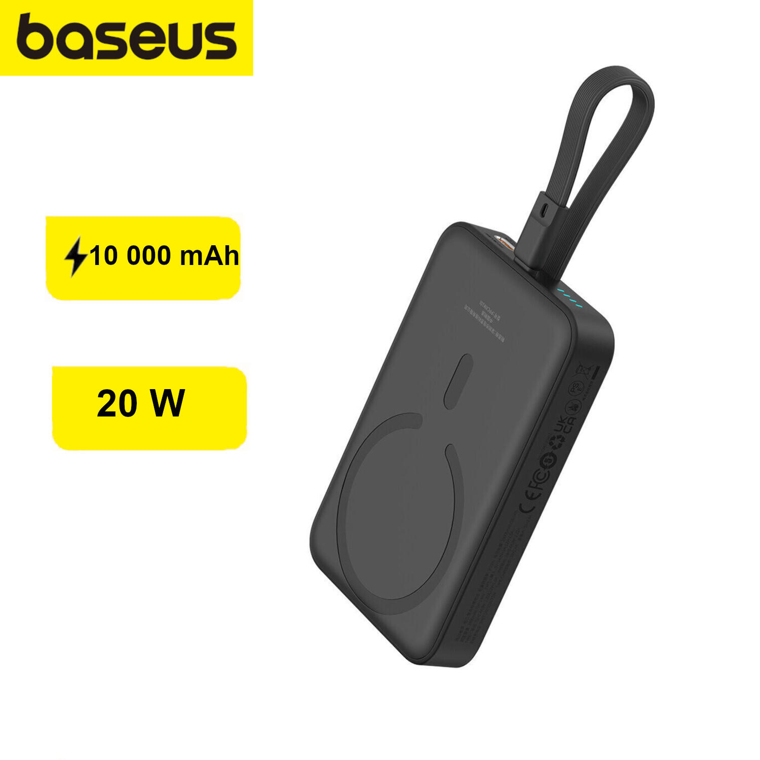 Baseus Magnetic Mini 10000mAh 20W MagSafe Czarny