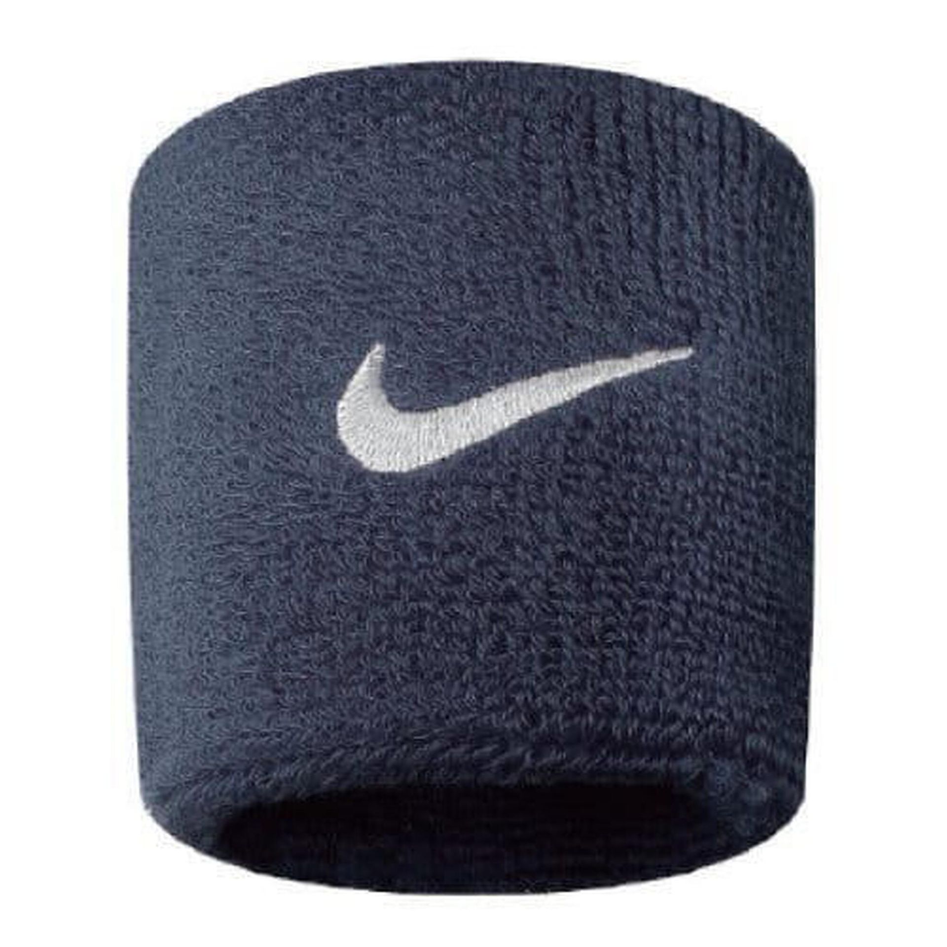 Nike Frotka tenisowa Frotki Tenisowe na nadgarstki Swoosh s - obsidian/white NNN04416OS