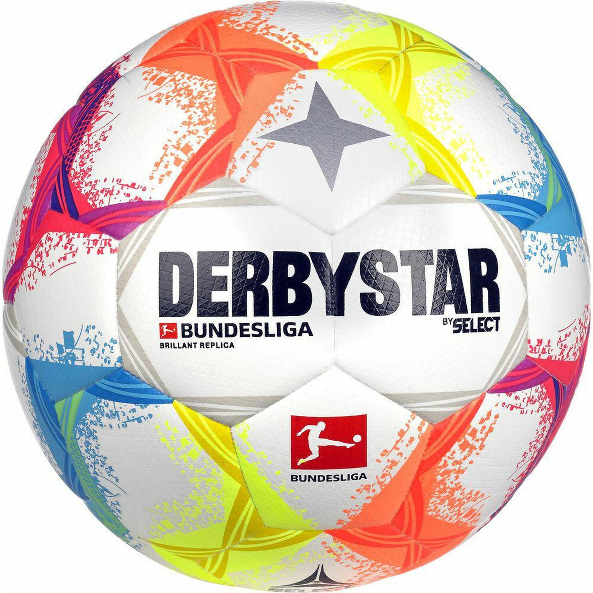 Derbystar Bundesliga Brillant Replica V22 Ball 1343X00022, Unisex, Piłki Do Piłki Nożnej, Wielokolorowe