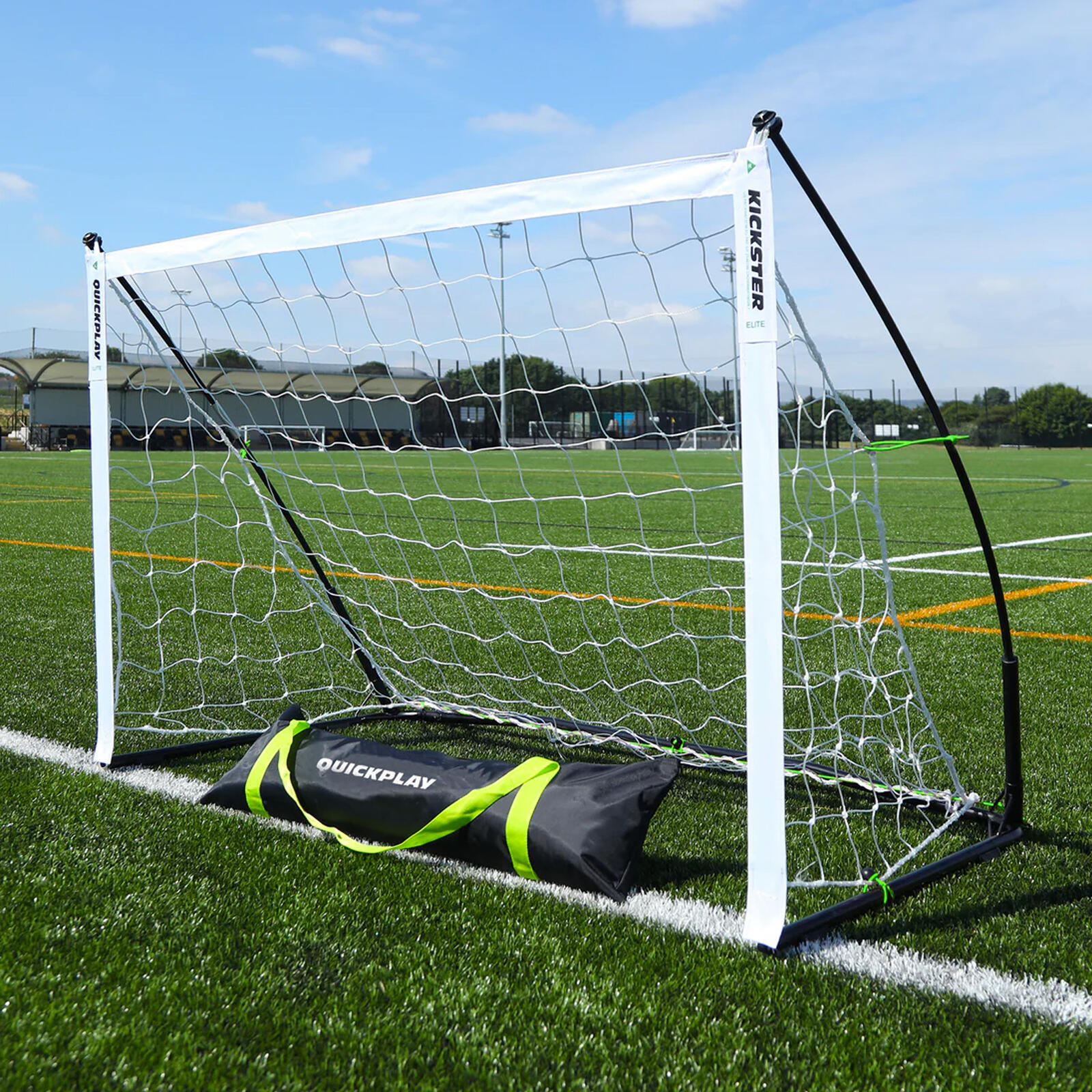 Bramka do piłki nożnej QuickPlay Kickster Elite 150 x 100 cm biała/czarna WYSYŁKA W 24H 30 DNI NA ZWROT