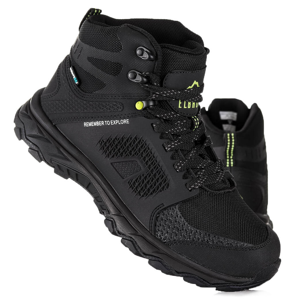 Elbrus, Buty turystyczne męskie, Edgero Mid WP Black, 44
