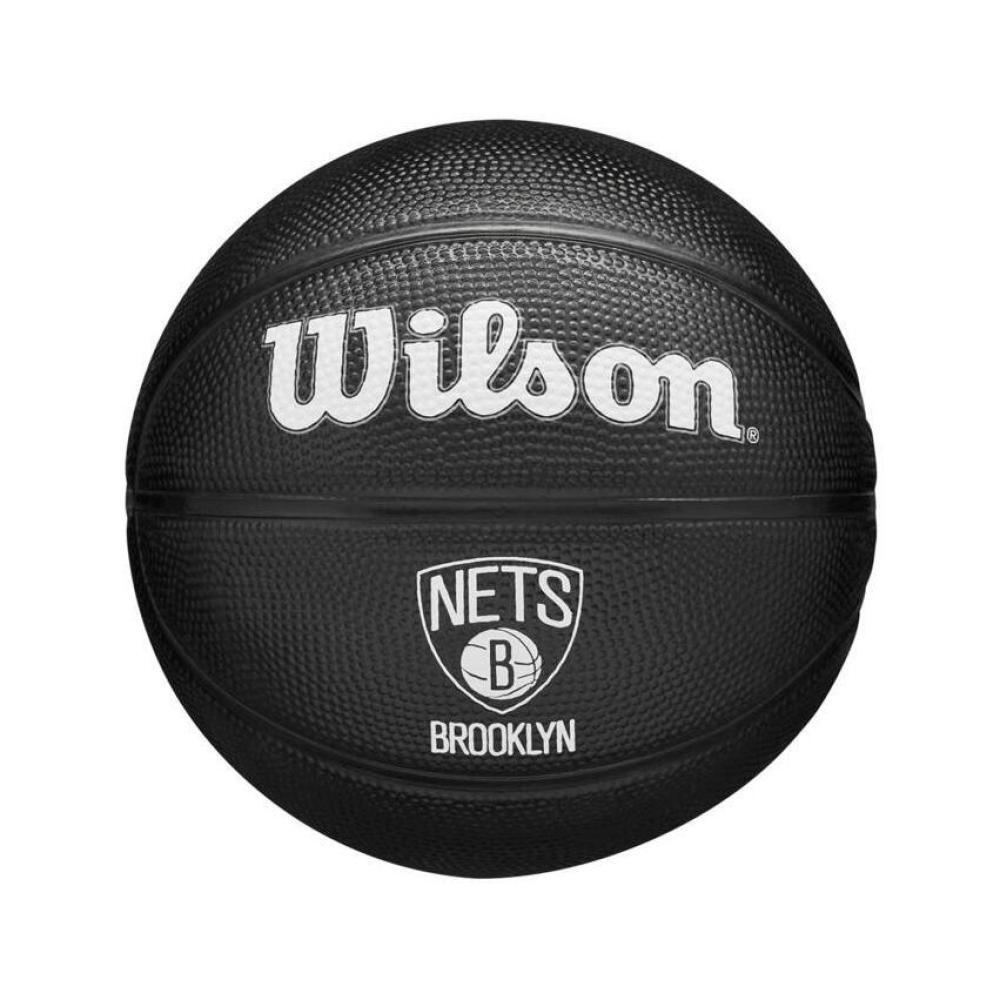 Wilson Team Tribute Brooklyn Nets Mini Ball WZ4017604XB, unisex, piłki do koszykówki, Czarne