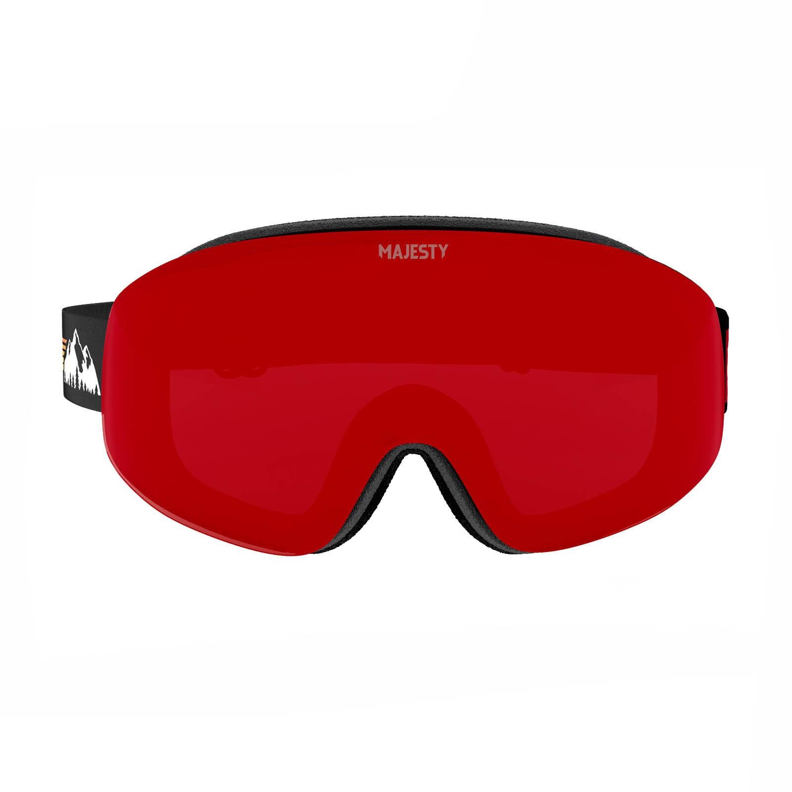 Gogle narciarskie Majesty The Force Arc Snow Goggles - black/rose revo/red garnet