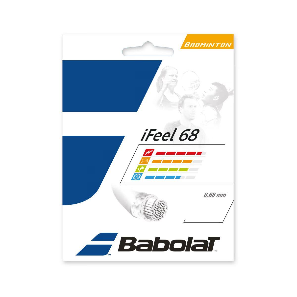 Naciąg do badmintona BABOLAT iFeel 68 - biały