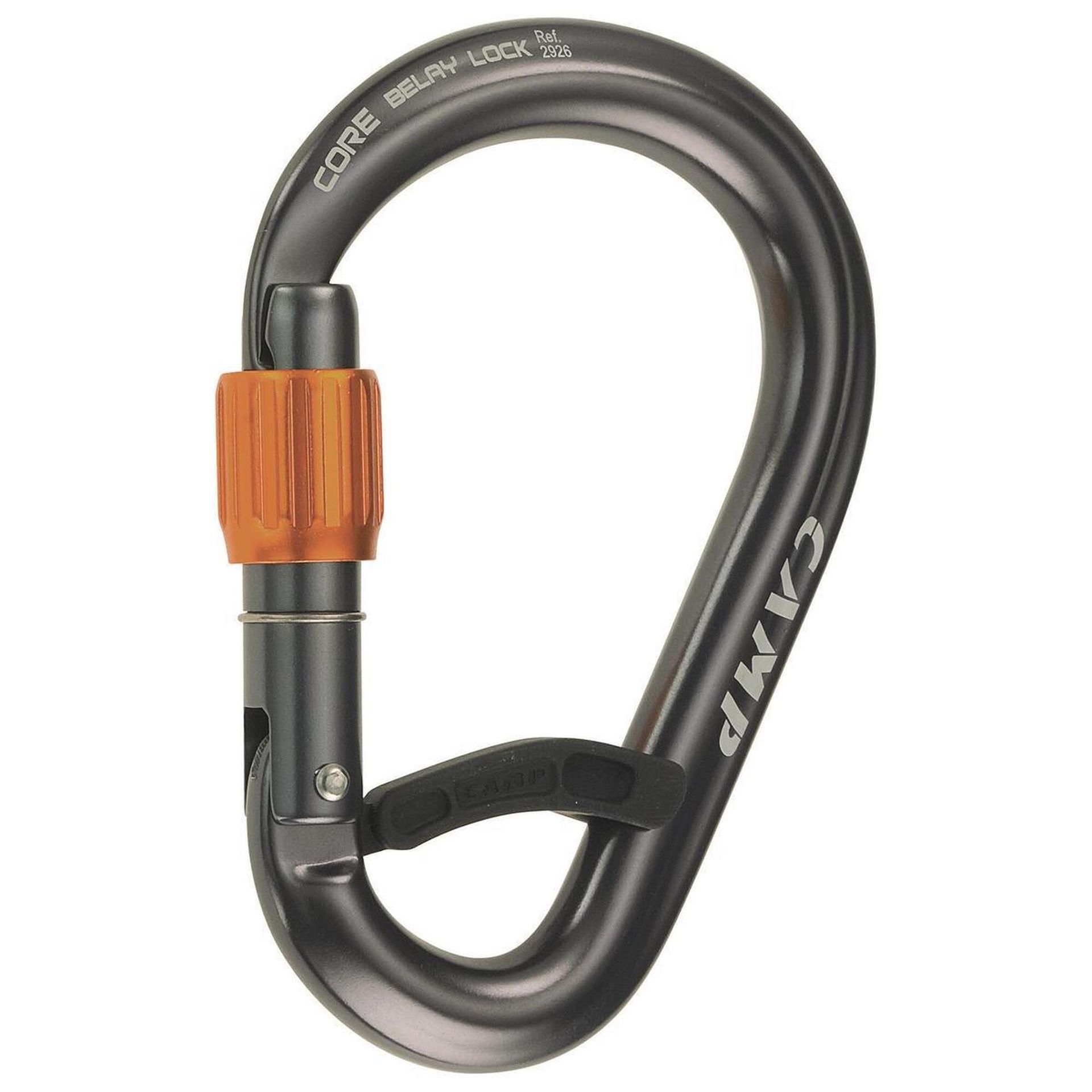 Camp Core Belay Lock Karabinek, gun metal 2021 Karabinki zakręcane 2926