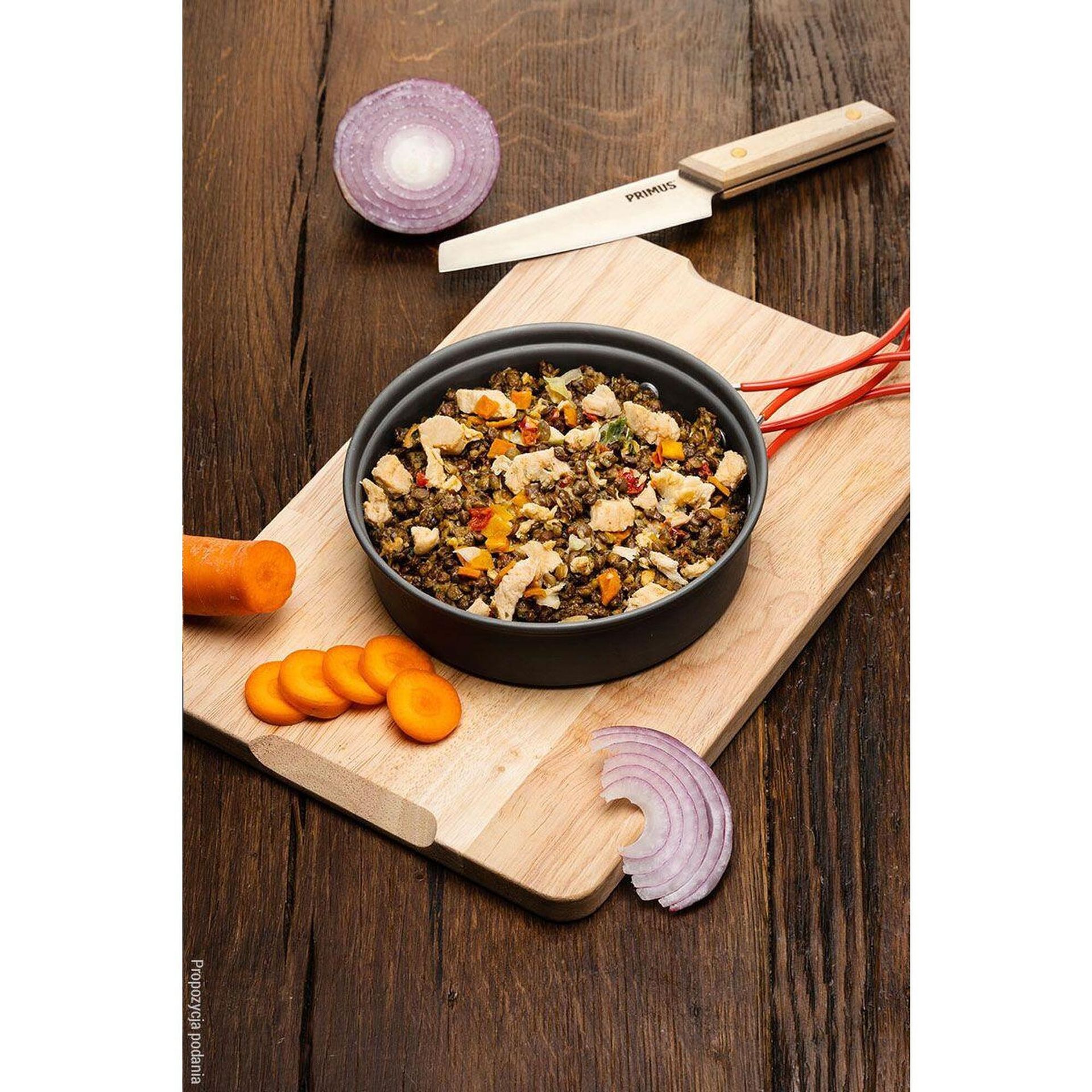 DANIE (562) KURCZAK SATAY Z SOCZEWICĄ 100G
