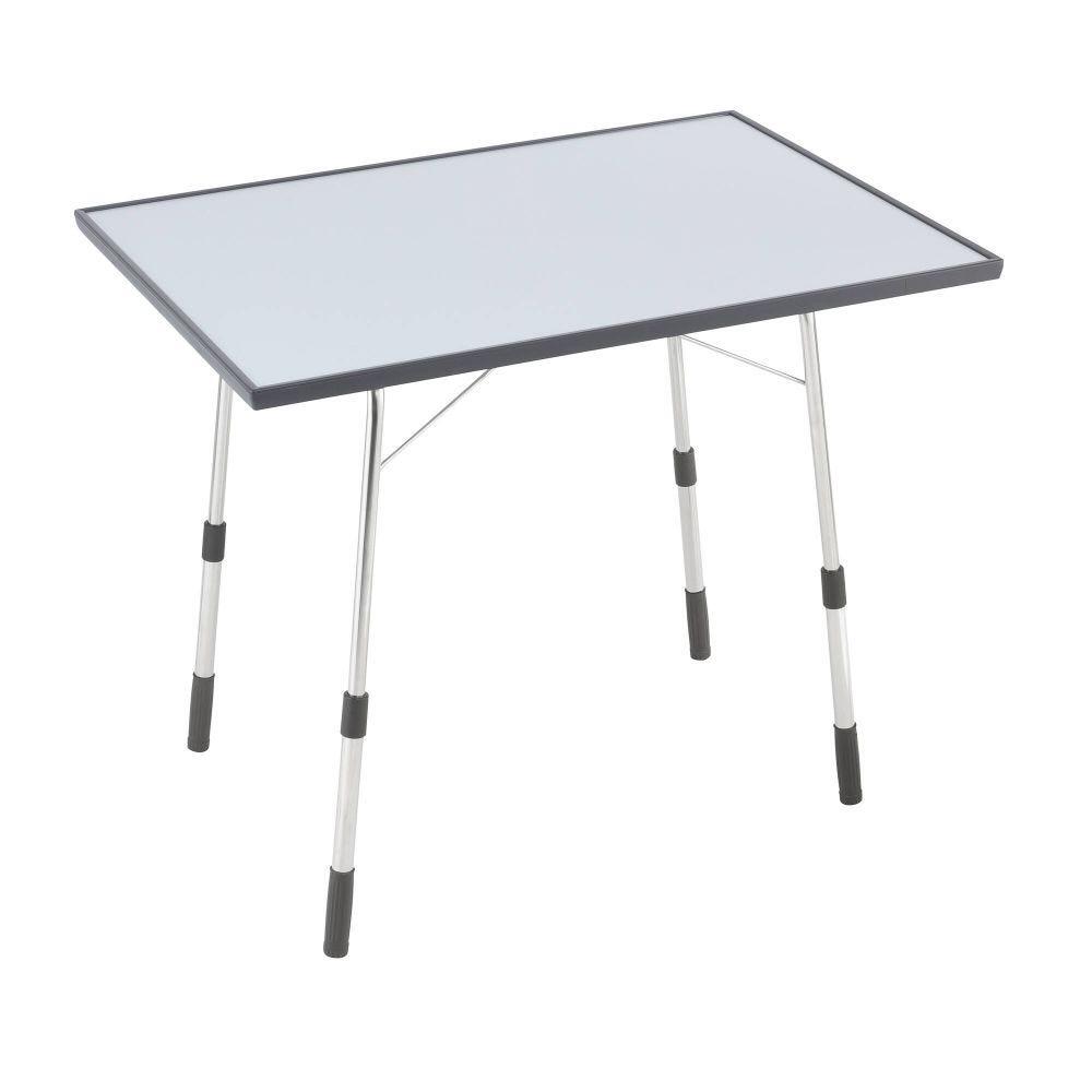 Lafuma Składany stolik ogrodowy z regulacją wysokości, odporny na warunki atmosferyczne, Kalifornia, węgiel (szary), 91 x 69 cm LFM1491-3621