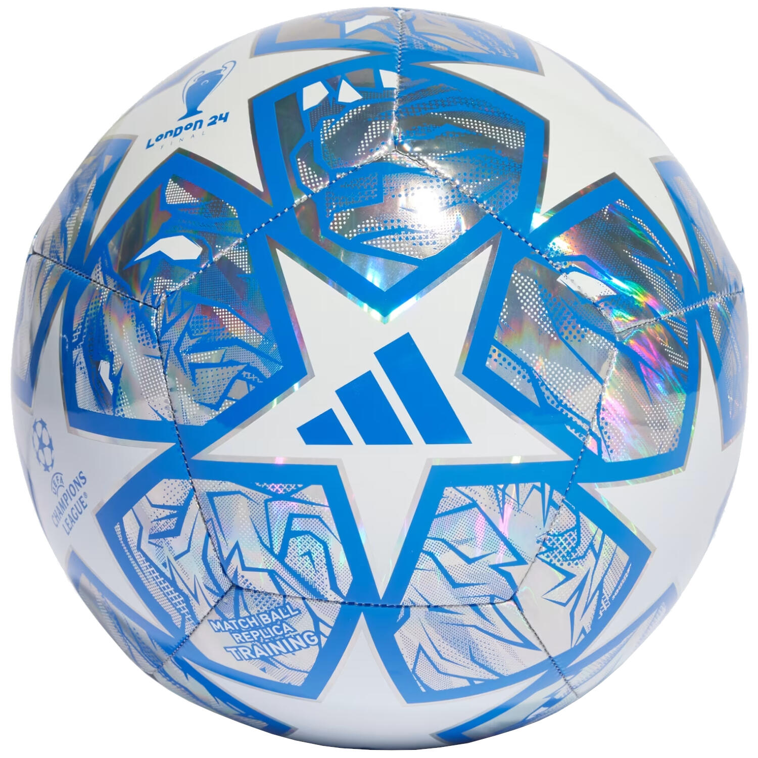 adidas UEFA Champions League Training Foil Ball IN9326, unisex, piłki do piłki nożnej, Srebrne