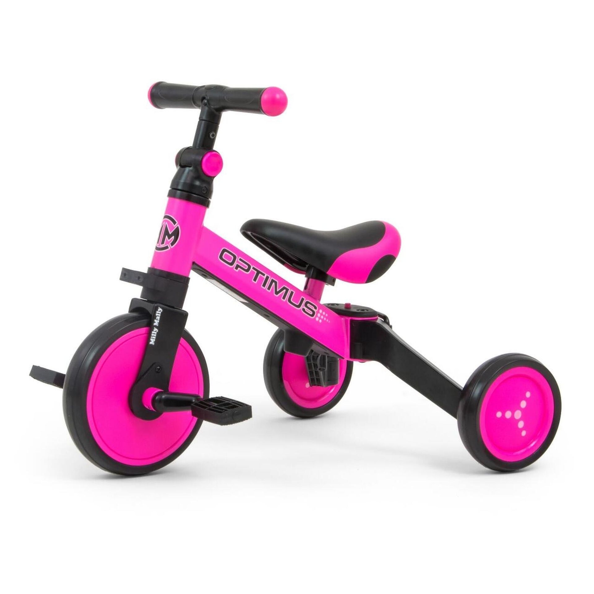 milly mally Milly Mally Rowerek 3w1 Optimus Pink
