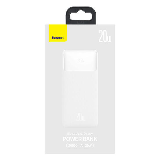 Baseus Bipow Digital Display Power Bank 20000mAh 20W Power Delivery Quick Charge Overseas Edition - uniwersalny