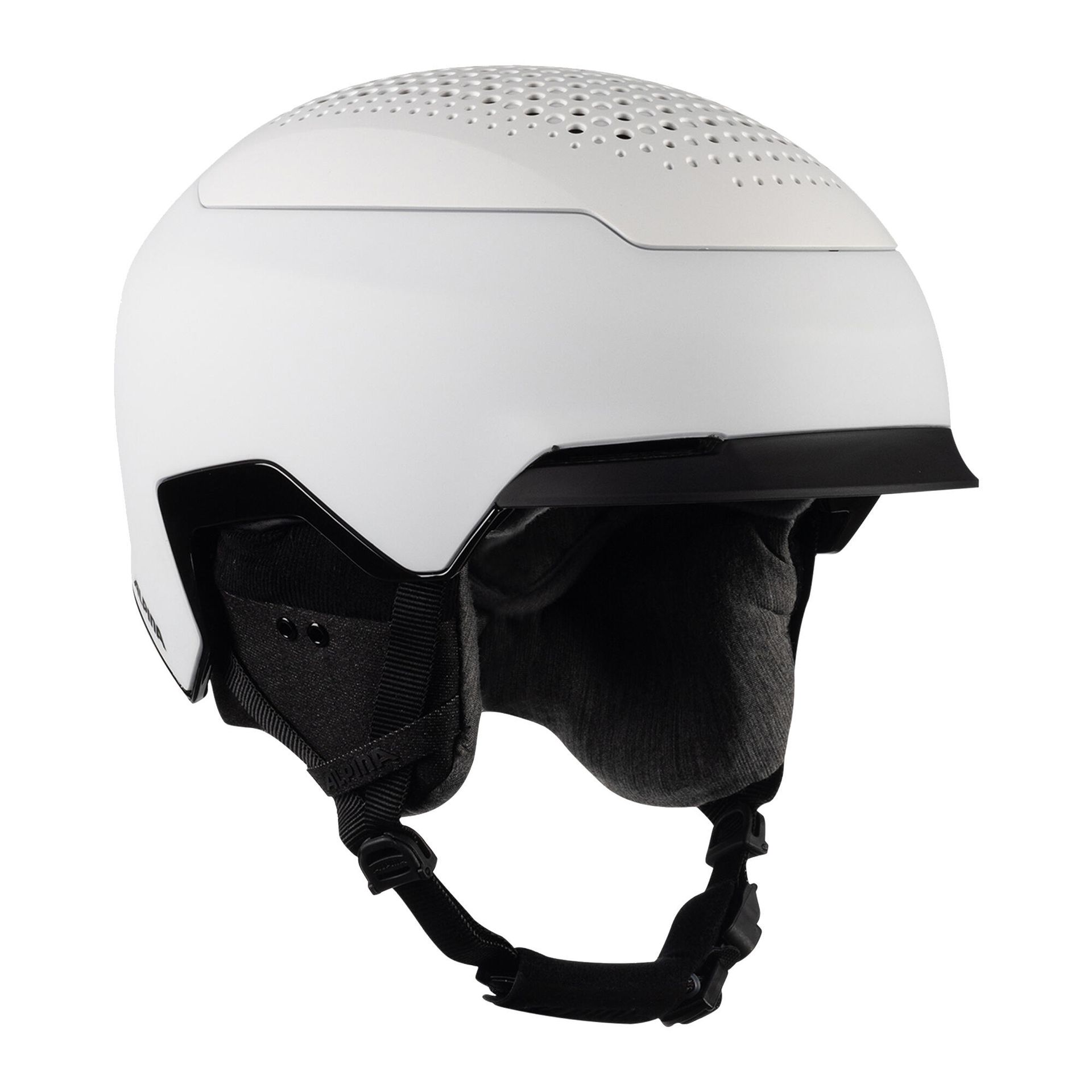 Alpina Unisex - kask narciarski GEMS dla dorosłych, biały matowy, 55-59