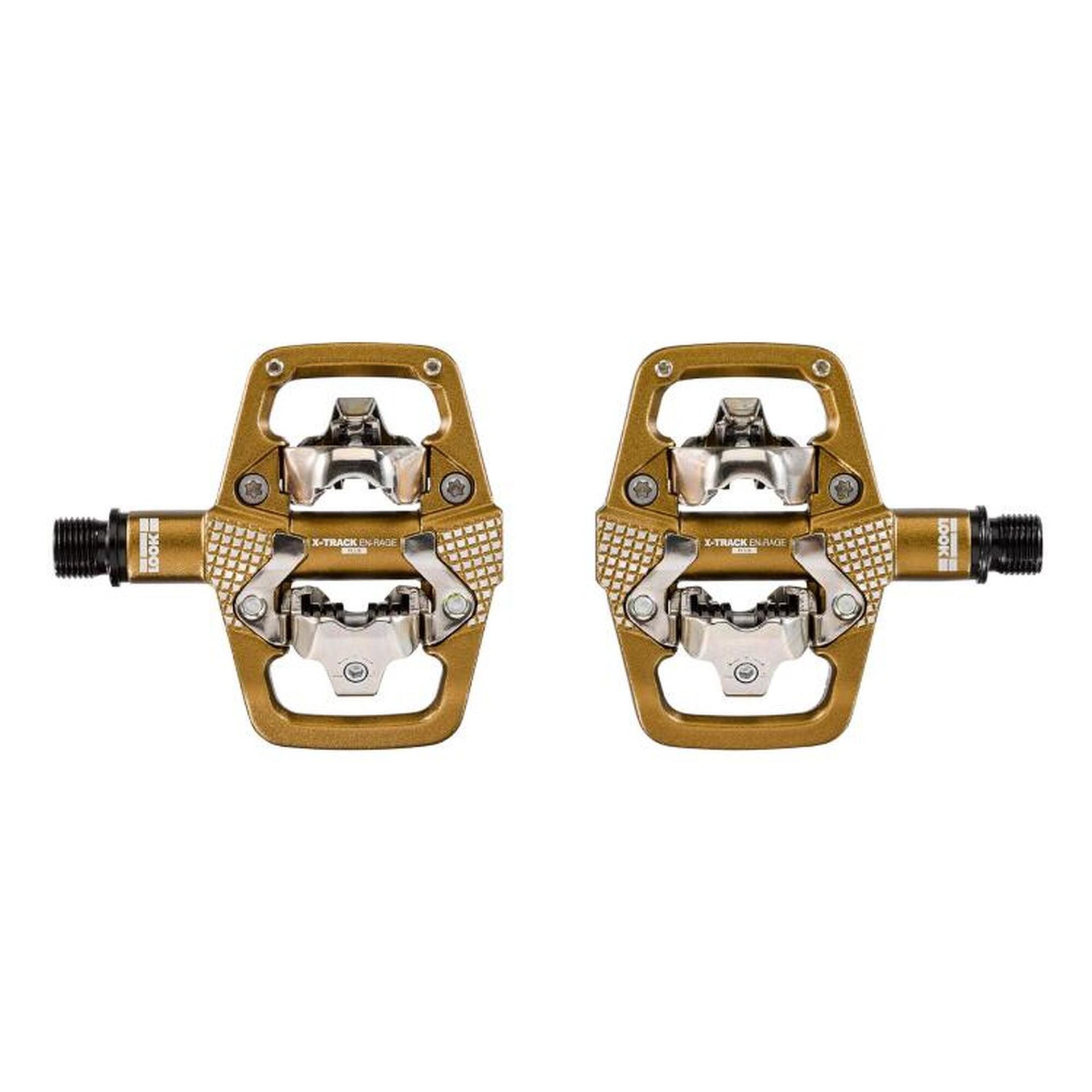 LOOK PedaŁy rowerowe x-track en-rage plus zŁoty PEDAŁY X-TRACK EN-RAGE PLUS BRĄZOWE