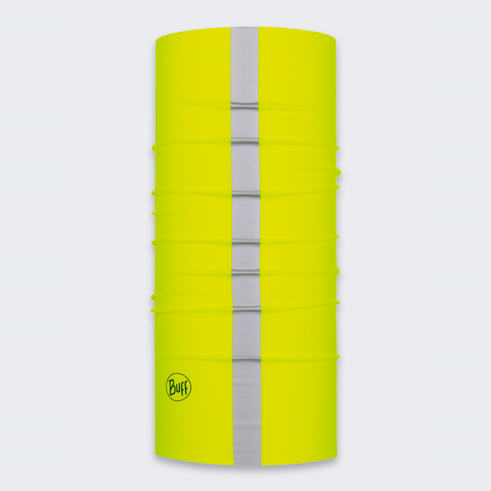 Chusta wielofunkcyjna z elementami odblaskowymi Buff Safety Original EcoStretch Reflective Solid R-Yellow Fluor