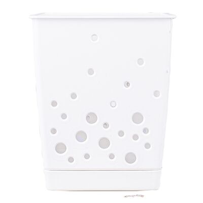 Ociekacz na sztućce z podstawką biały