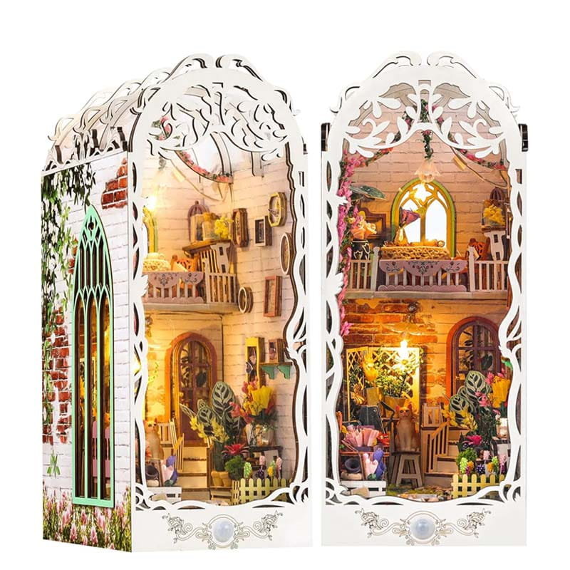 Miniaturowy domek Book Nook - Domek w Dolinie kwiatów