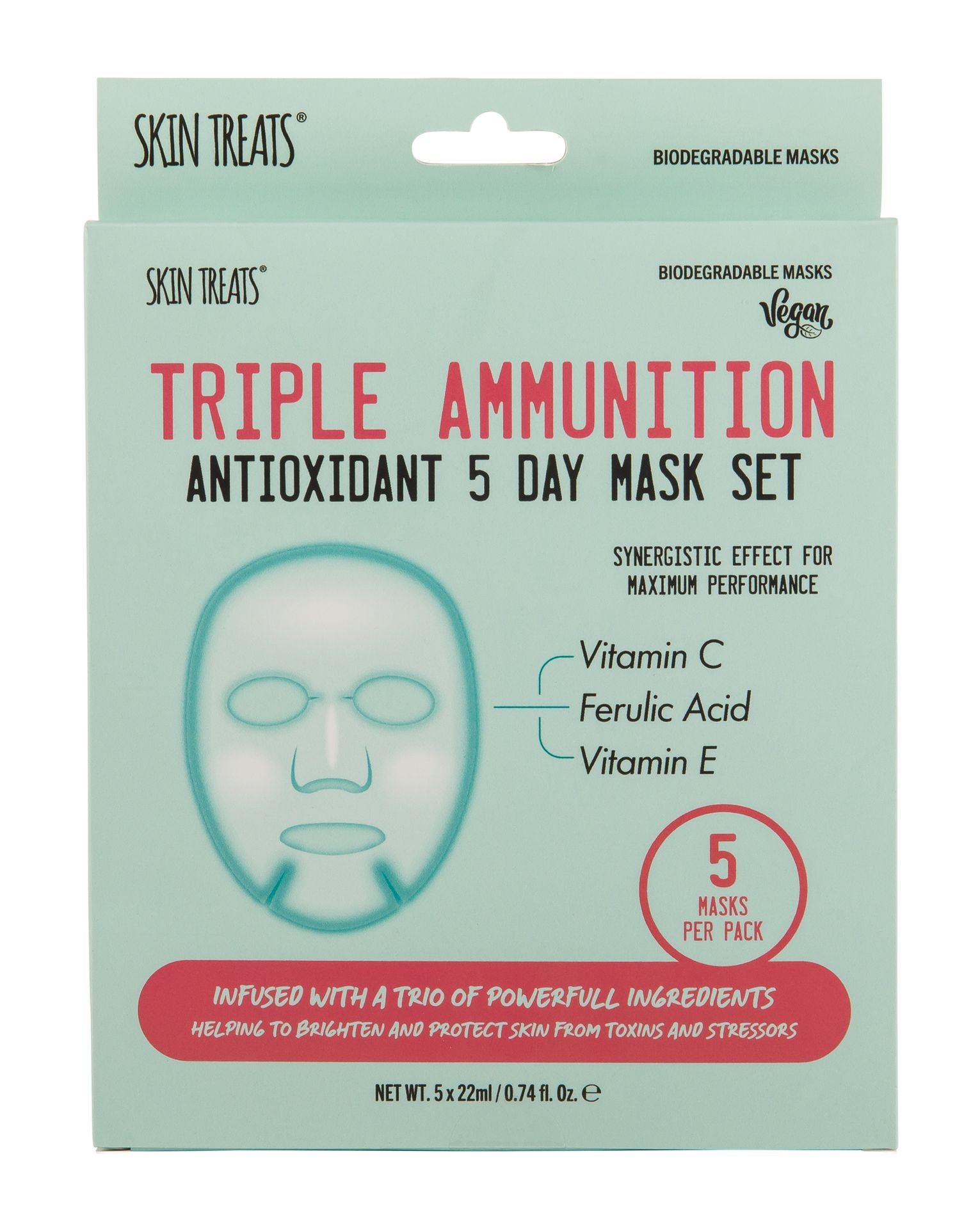 Skin Treats Zestaw maseczek Triple Ammunition