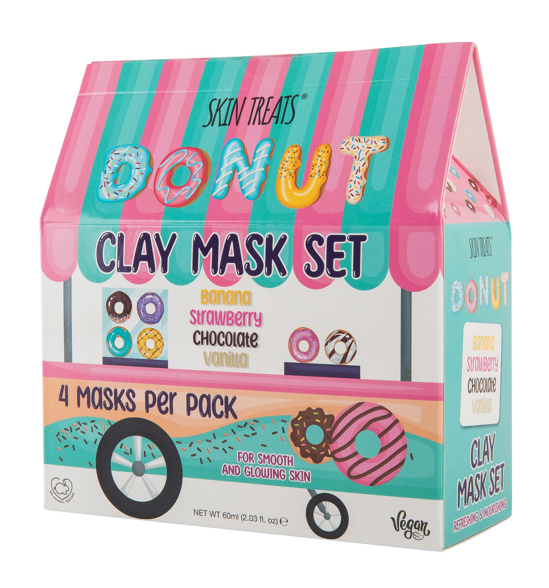 Skin Treats Zestaw maseczek Donut Kiosk 4-pack