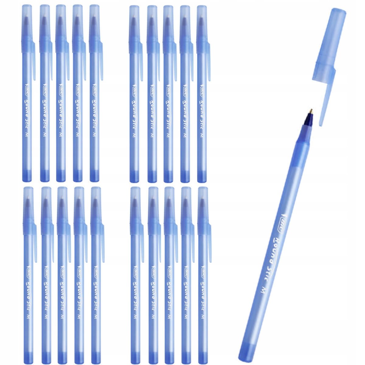 Długopis biurowy niebieski Bic Round Stic Classic 20 SZTUK