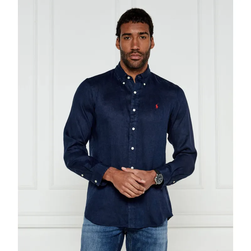 POLO RALPH LAUREN Lniana koszula Custom fit