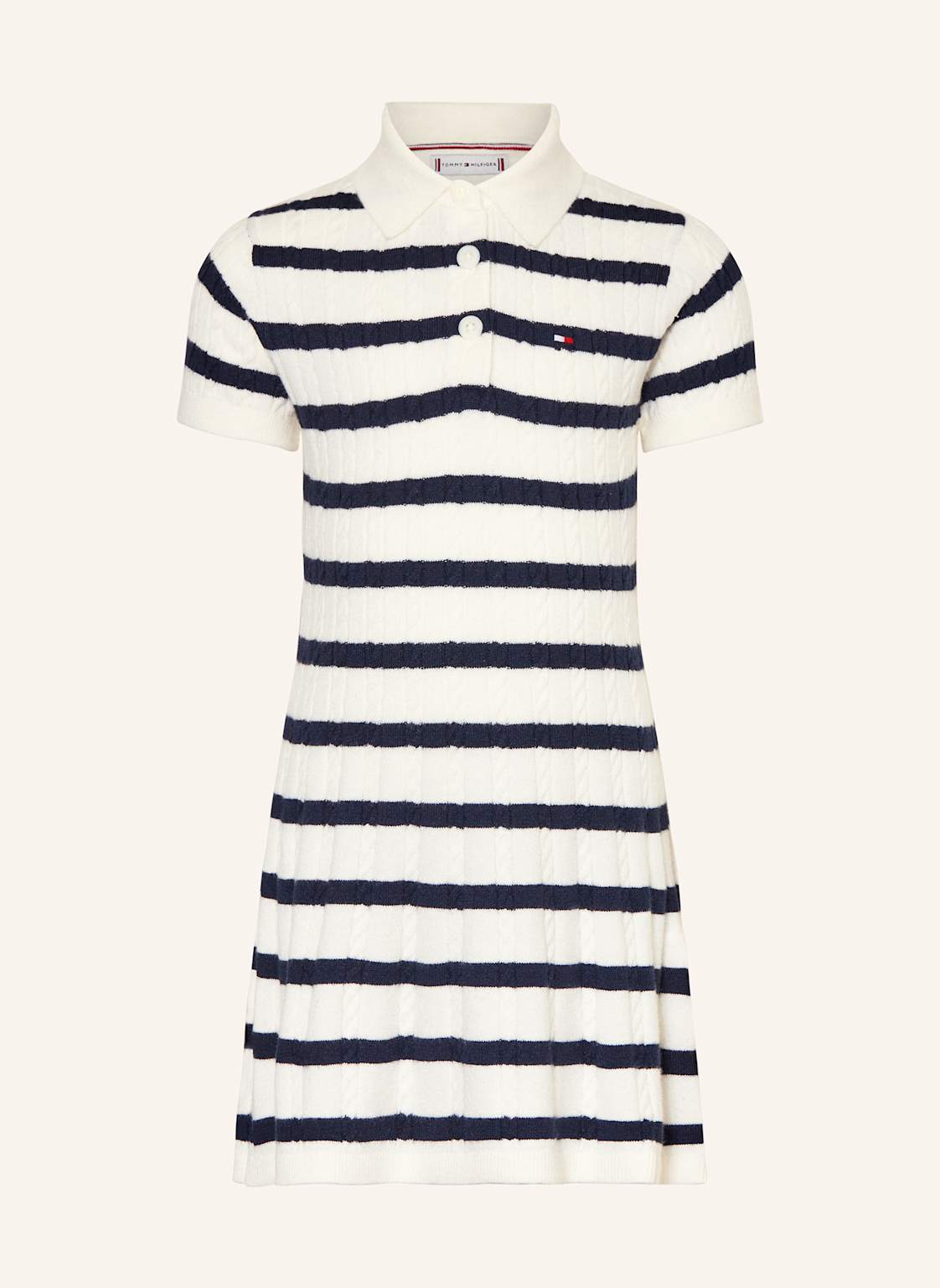 Tommy Hilfiger Sukienka Z Dzianiny weiss