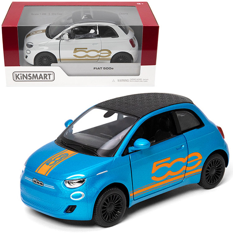 SAMOCHÓD AUTO METALOWE FIAT 500E Z NADRUKIEM 1:28 ZABAWKA DLA DZIECI