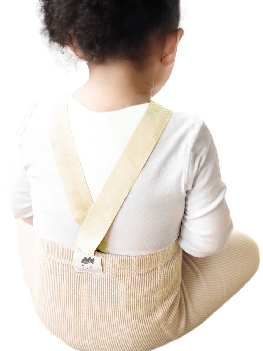 Rajstopy dziewczęce bawełniane z szelkami ecru 92-98 YOCLUB