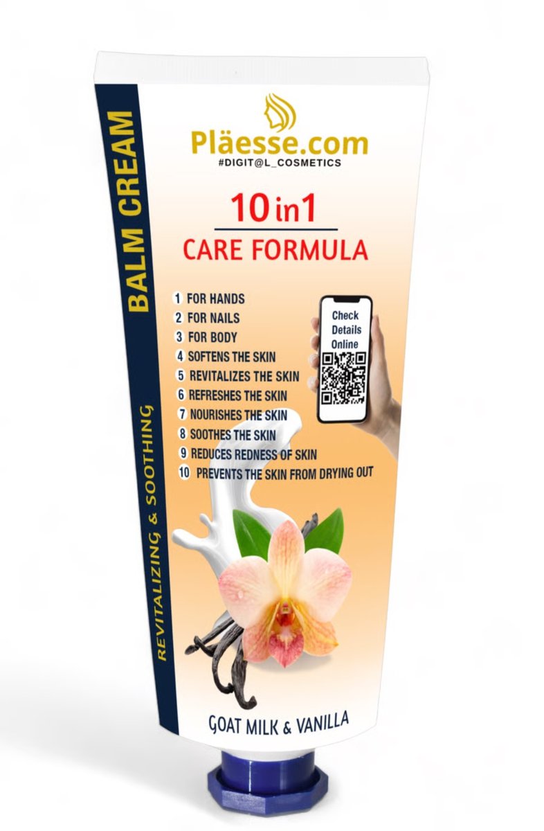 10w1 Krem Balsam Kozie mleko & Wanilia do rąk, paznokci i ciała 100ml