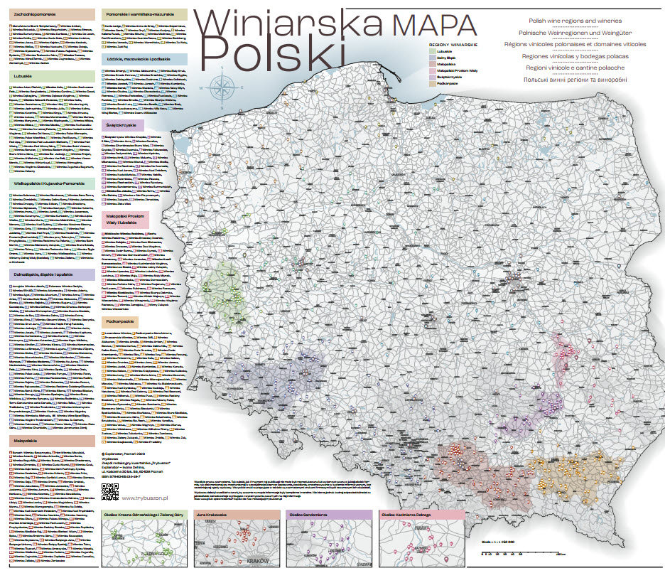Winiarska mapa Polski