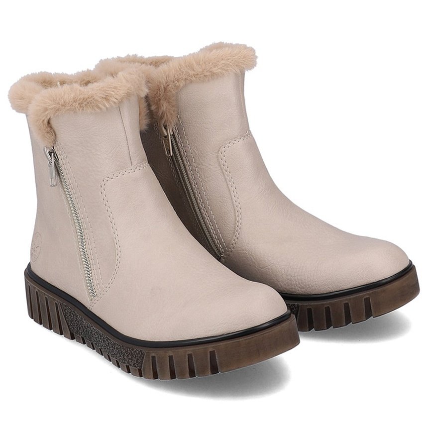 Botki damskie Rieker Y3481-60 BEIGE 36