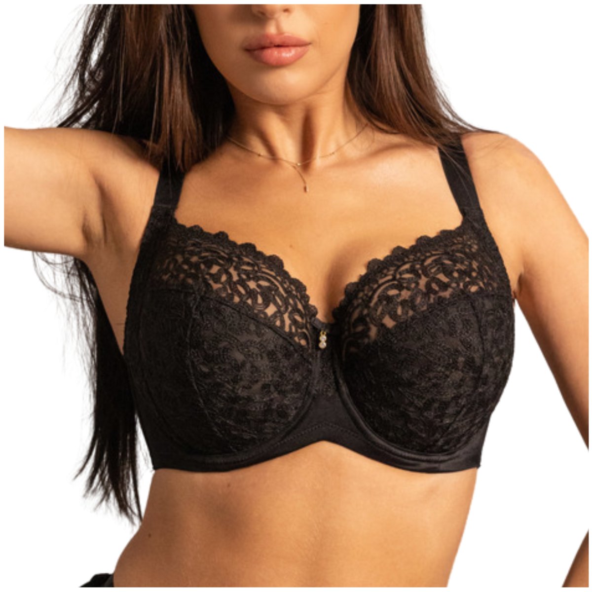 Biustonosz Kris Line Betty SOFT FULL CUP czarny - 70H