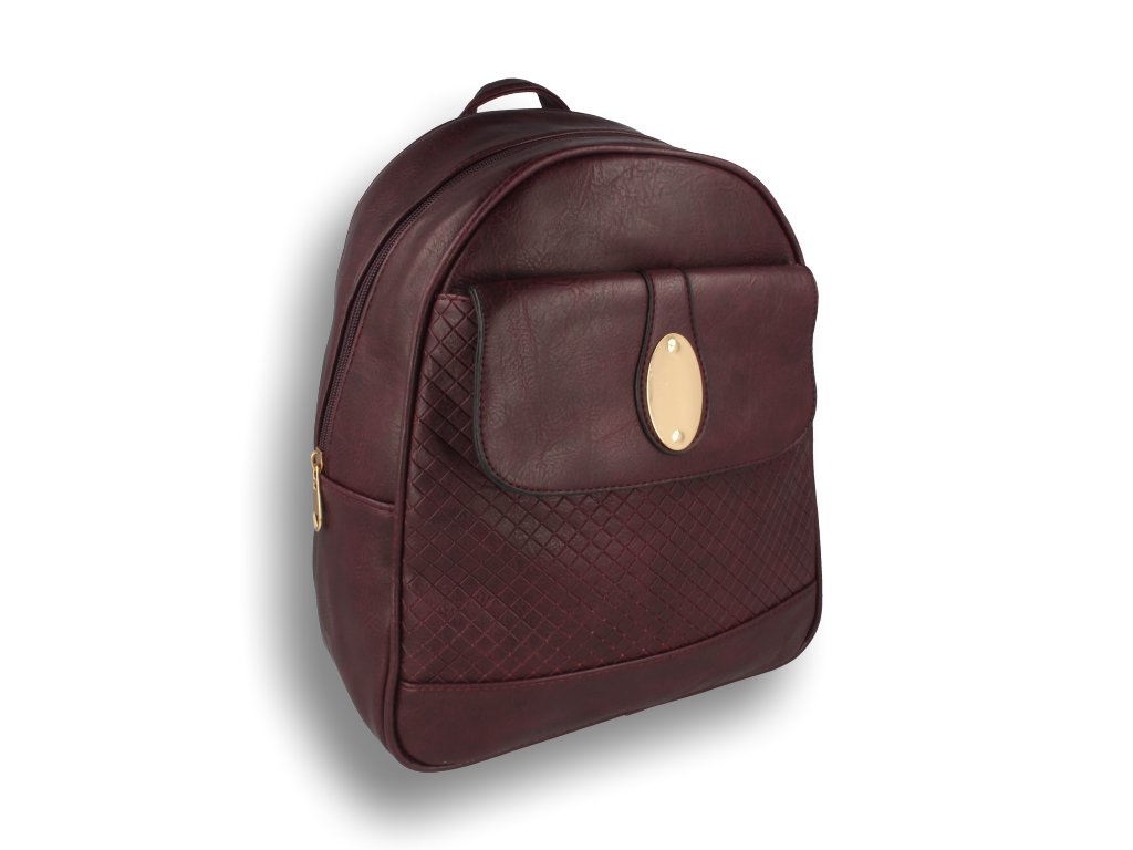 Plecak damski fioletowy z kieszonką