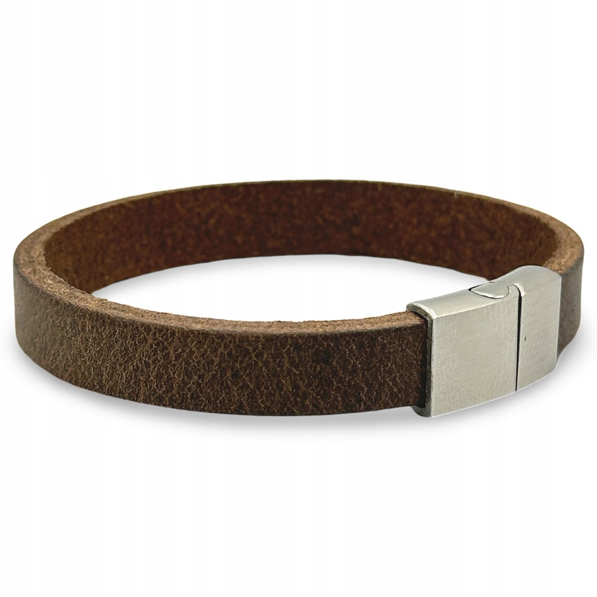 Bransoletka Męska Skórzana - Wyjątkowy Design - Parker Quality - ROZMIAR M