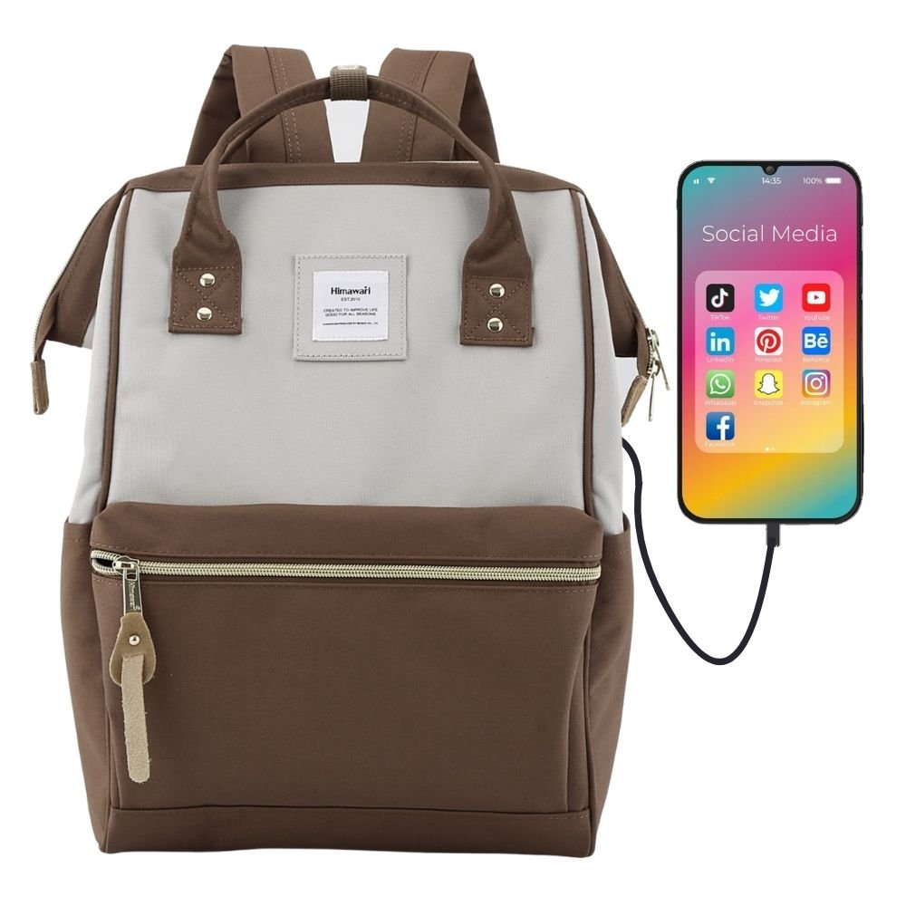 Plecak Himawari No. 8 Dual M - brązowy męski, damski tr23184