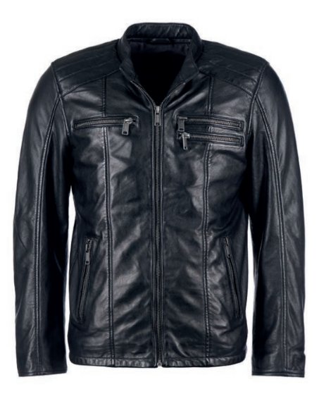 Męska kurtka skórzana Mustang BIKER JACKET XL