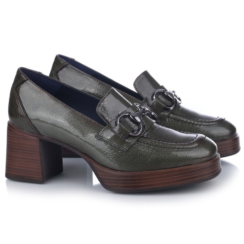 Mokasyny damskie na obcasie Fluchos 102358 CRISTEL D9155-RO 40