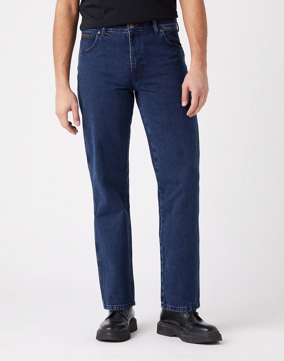 Męskie Spodnie Jeansowe Wrangler Texas Coalblue Stone W121Yn29H-W35 L34