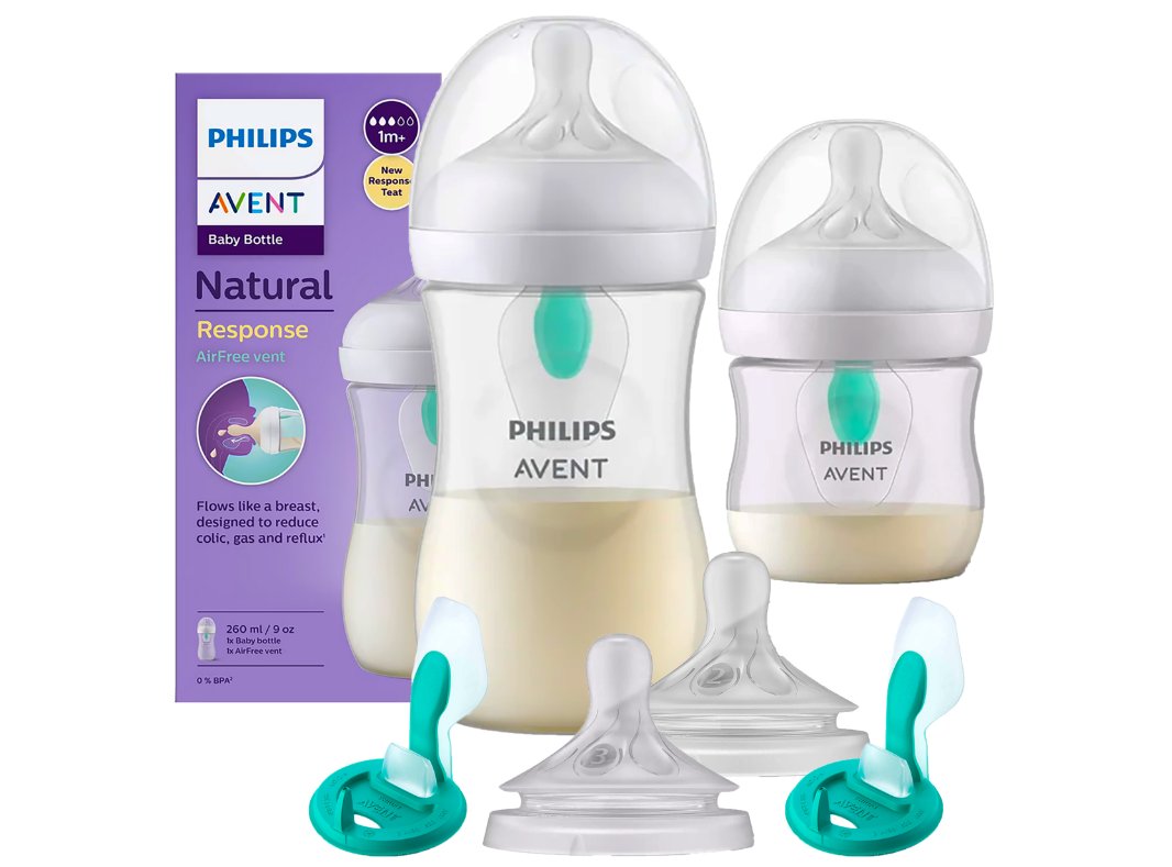 Avent natural zestaw butelek antykolkowych z wkładką 125ml i 260ml AIR FREE