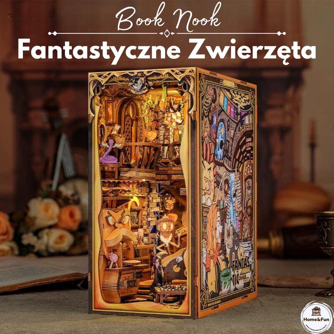 DIY Miniaturowy Domek - Magiczne Zwierzęta Book Nook DIY Puzzle 3D