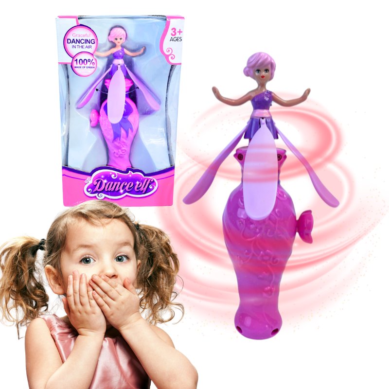 Tańcząca Wróżka Elf Latająca Lalka Magiczna Lala Iskierka